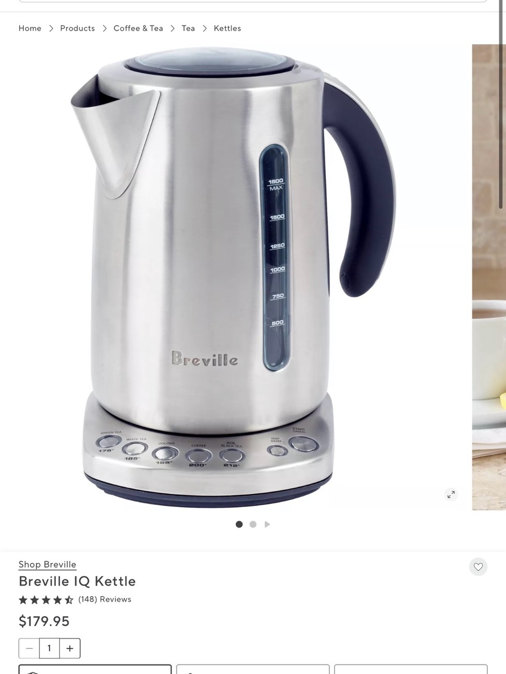 Breville iQ Kettle